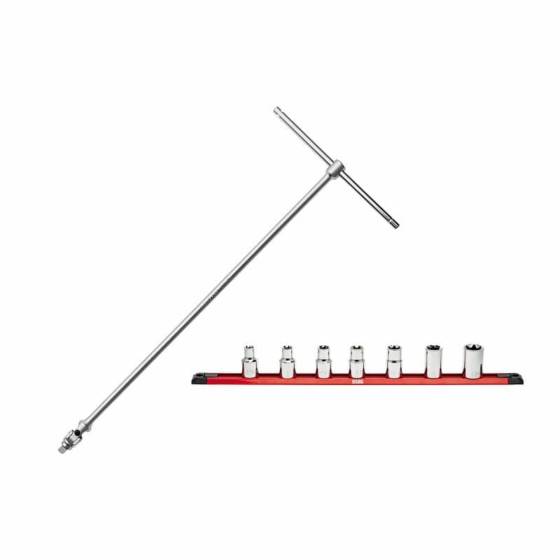 Zgibni T-ključ s 7 nasadnimi ključi TORX® USAG 273 1/2 Q NTX/S7