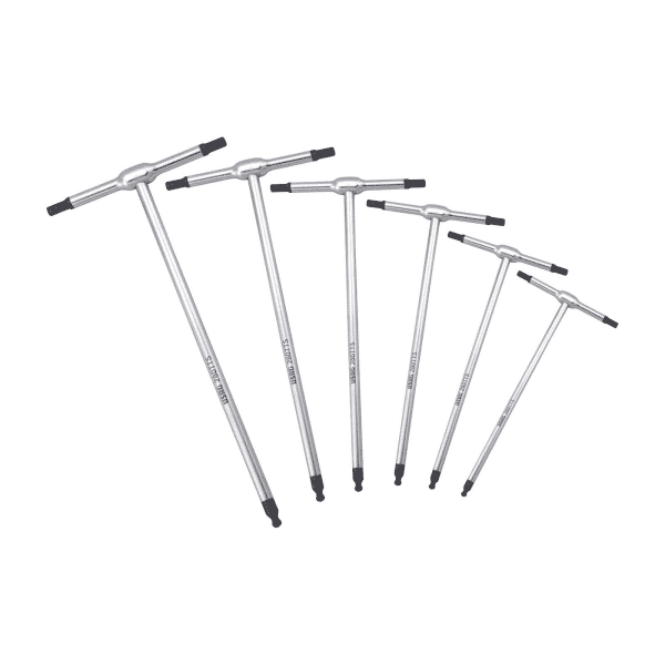 Set T-ročk IMBUS s sferično glavo 6-delni 2,5-8mm
