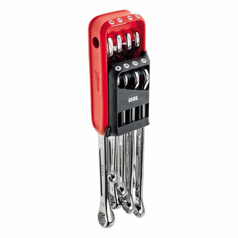 Komplet 8 šestrobih kombiniranih ključev X-Grip USAG 285 X/DS8