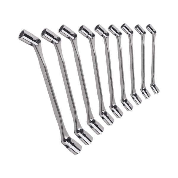 Ključi z nasadnim ključem 12-robi 9-delni set 6x7 - 22x24mm