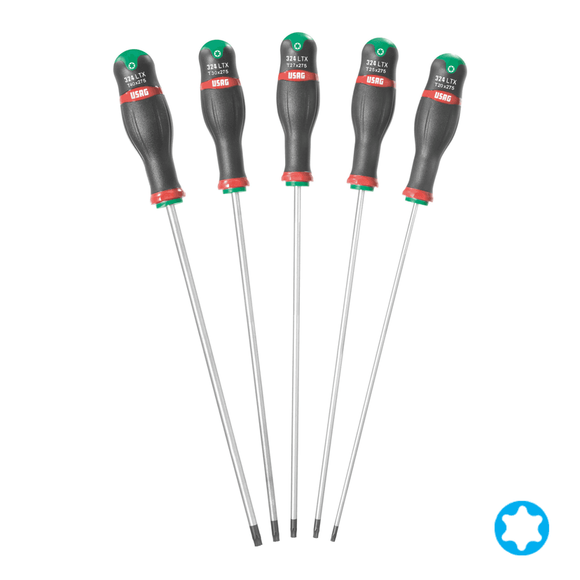 Izvijači TORX podaljšani 5-delni set