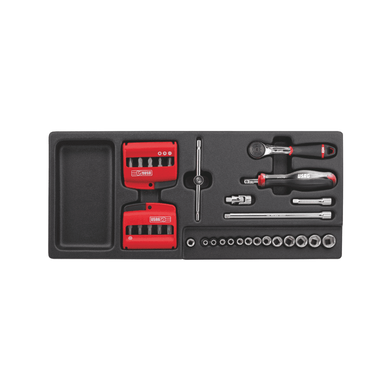 Set orodja 1/4" 42-delni (PLASTIKA)