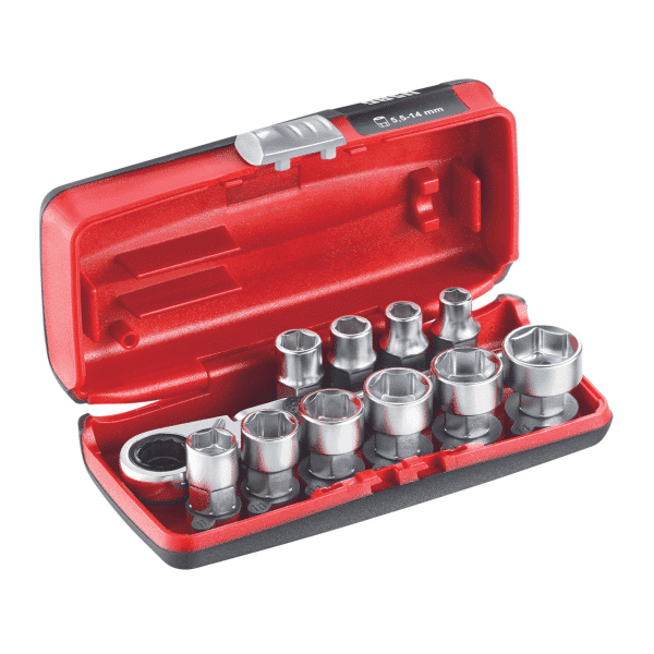 Nasadni ključi 1/4" 6-robi 11-delni set