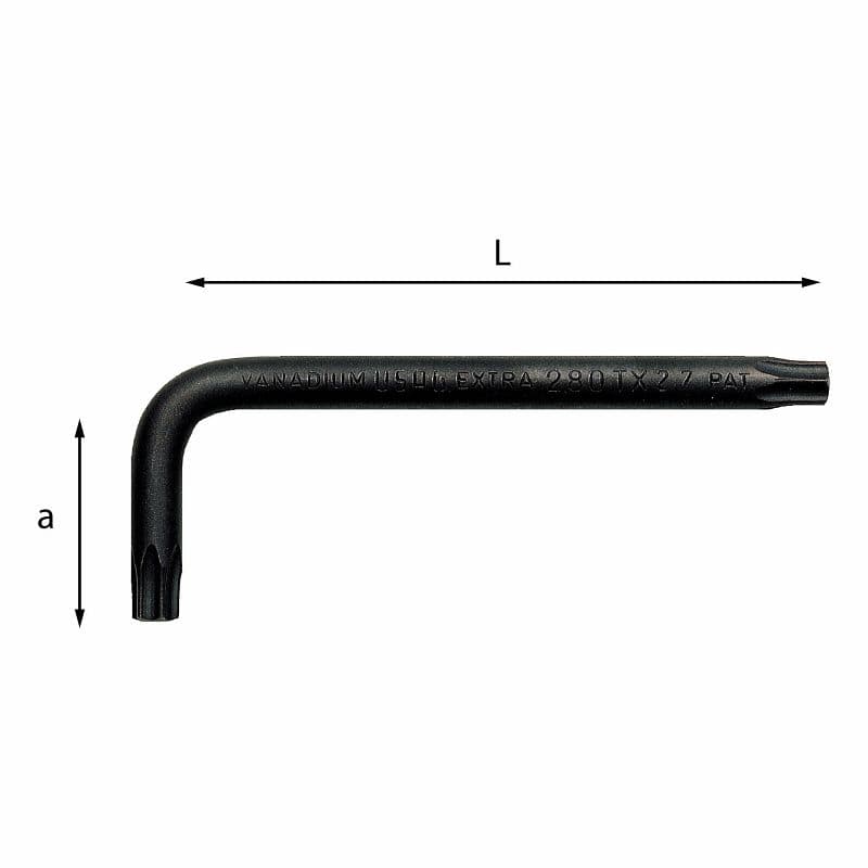 Kotni ključ za TORX® Tamper Resistant USAG 280 STX
